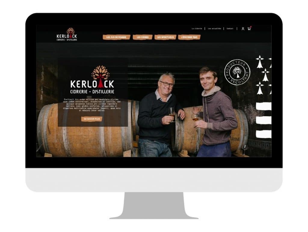 Site internet réalisé avec Prestashop pour Kerloîck