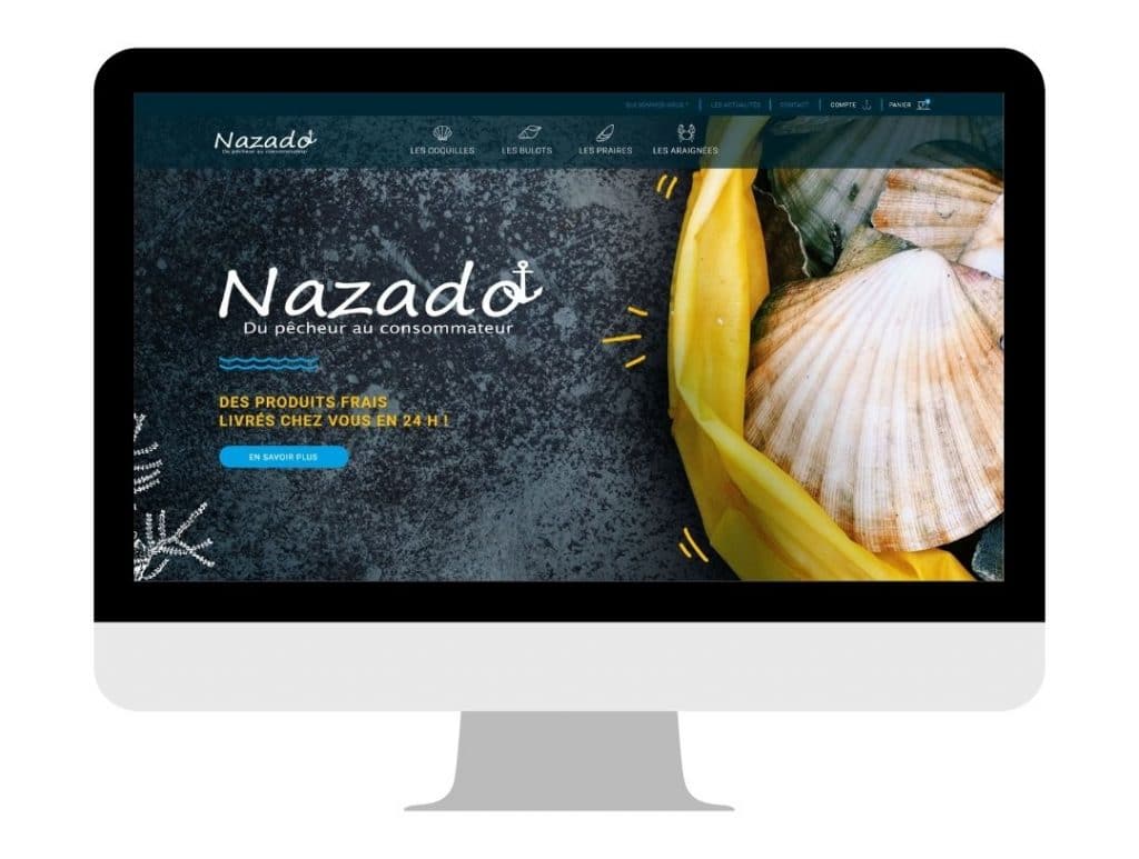Site internet réalisé avec Prestashop pour Nazado